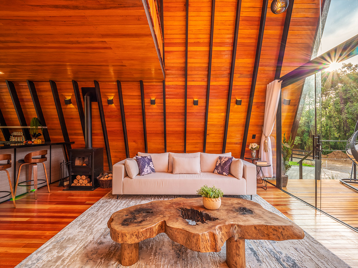 Banheiro com ducha para duas pessoas